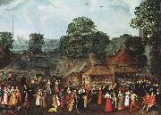 joris Hoefnagel A Fete at Bermondsey or A Marriage Feast at Bermondsey. Germany oil painting artist